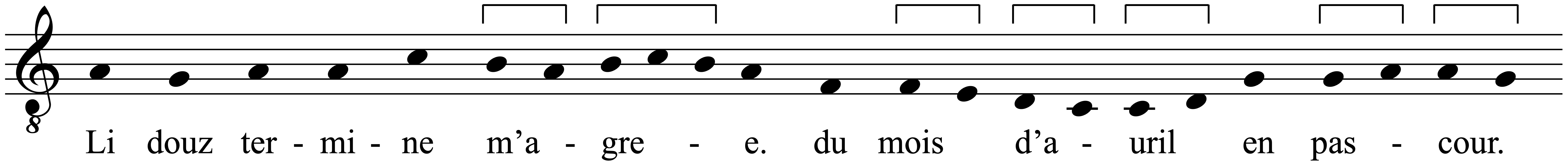 Work musical notation